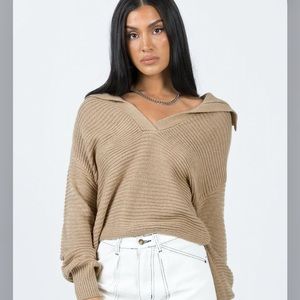 Tan Princess Polly sweater